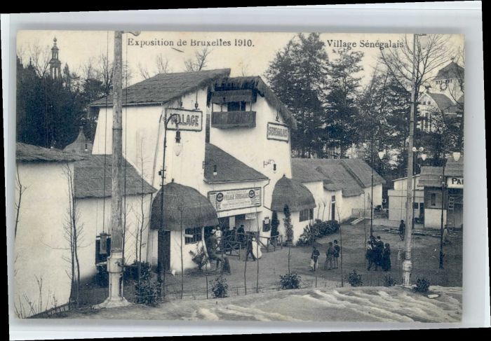 Bruxelles Bruessel Exposition Village Senegalais
