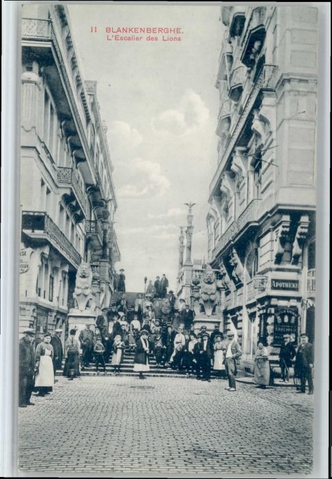 Blankenberghe Escalier Lions