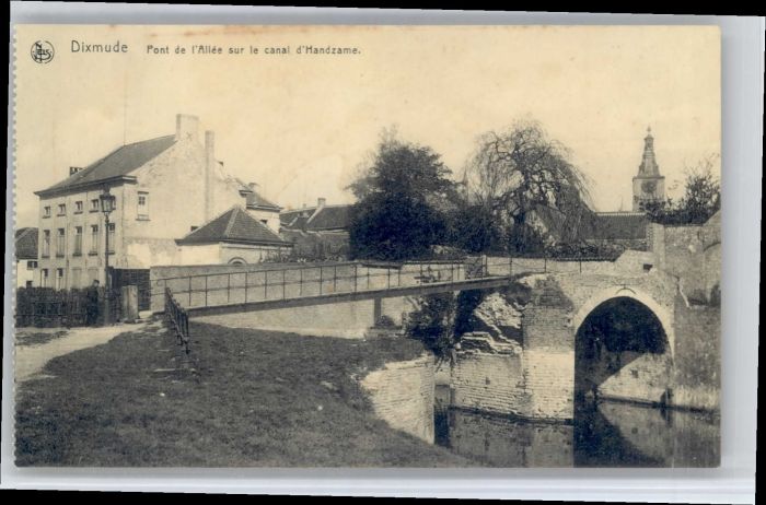 Dixmude Pont Allee Canal Handzame