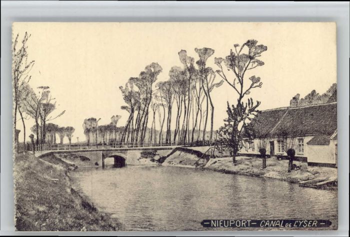 NIEUPORT Nieuwpoort West-Vlaanderen Belgie Nieuport Canal Yser