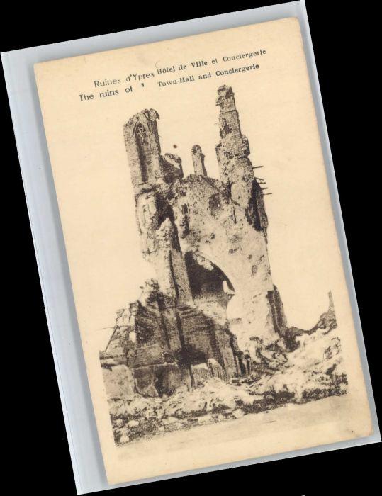 Ypern Ypres Ypres Ruines Conciergerie Hotel de Ville