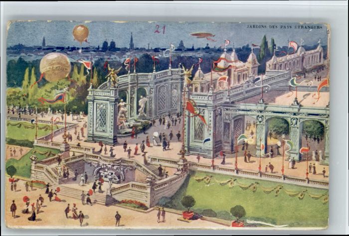 Bruxelles Bruessel Exposition Jardin Pays Etrangers