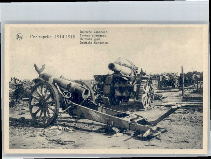 Poelcapelle Poelkapelle Ypern West-Vlaanderen Belgie Duitsche Kanonnen Deutsche