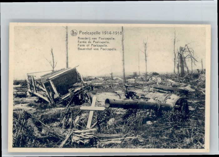 Poelcapelle Poelkapelle Ypern West-Vlaanderen Belgie Farm Bauernhof