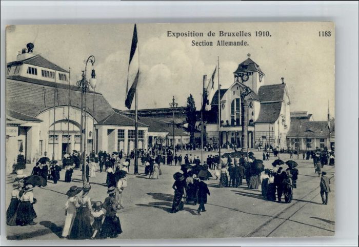 Bruxelles Bruessel Exposition Section Allemande