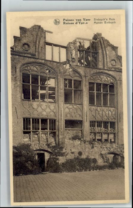 Yper Ypres Ruines Puinen Maison Biebuyck Biebuyck Huis