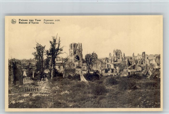 Yper Ypres Ruines Puinen