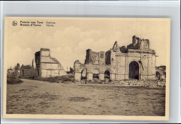 Yper Ypres Ruines Puinen Gasthuis Hopital