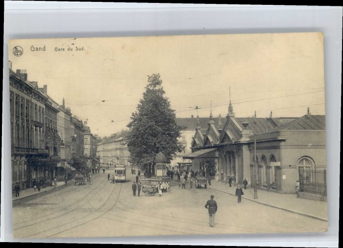 Gand Belgien Gand Gare Strassenbahn
