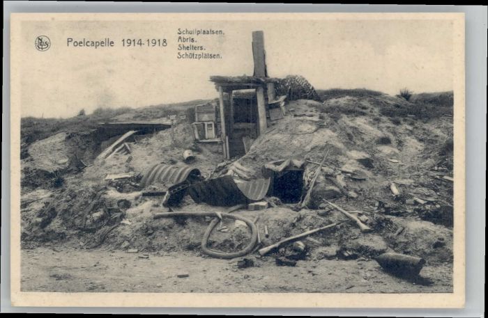 Poelcapelle Poelkapelle Ypern West-Vlaanderen Belgie Schilplaatsen Schuetzplaetz
