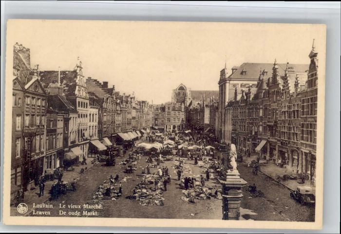 Louvain Flandre Louvain Leuven Marche Markt