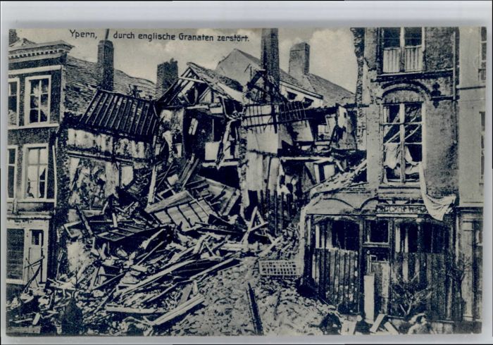 Ypern Ypres Ypern Zerstoerung