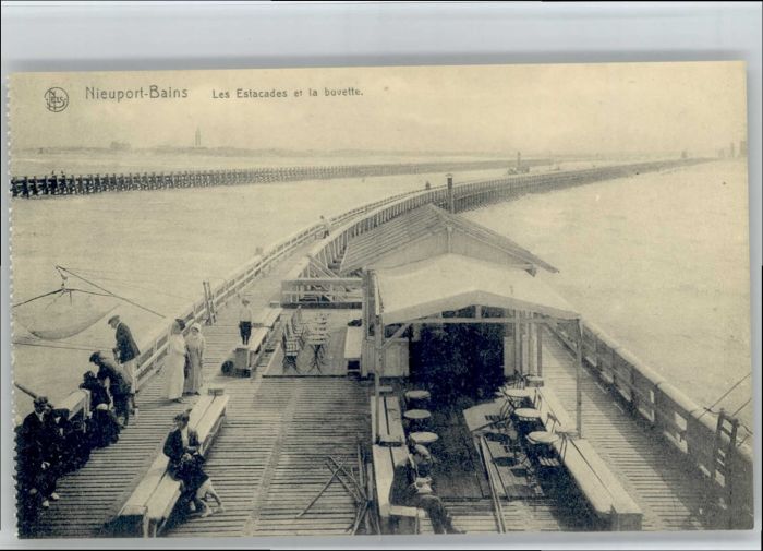 NIEUPORT Nieuwpoort West-Vlaanderen Belgie Nieuport Estacades Buvette