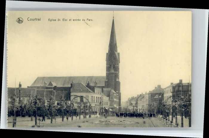 Courtrai KORTRIJK Flandre Belgie Courtrai Eglise St. Eloi Parc
