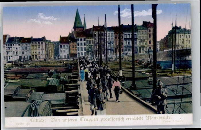 Luettich Lüttich Maasbrücke Soldaten *