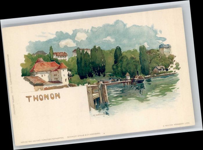 Thonon-les-Bains Künstler F. Voellm