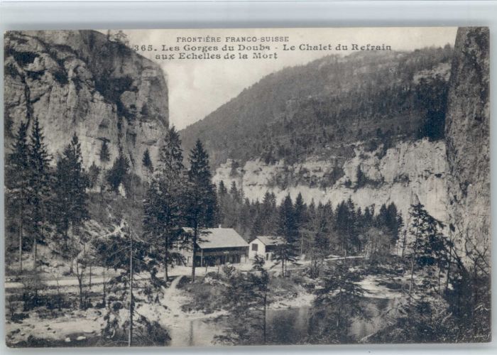 Pont-de-Roide Gorges du Doubs Chalet Refrain Echelles