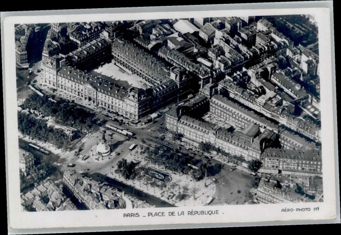 Paris Place Republique Fliegeraufnahme