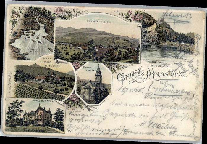 Munster Haut Rhin Elsass Münster Elsass Pachthof St. Gilgen Hote