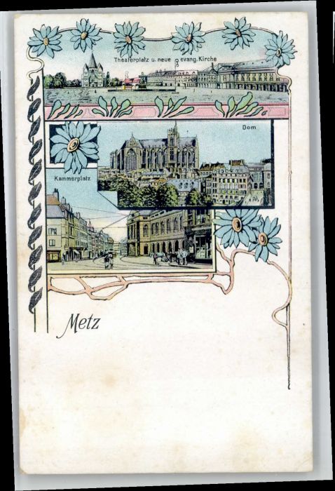Metz  57 Moselle Metz Theaterplatz Kirche Dom Kammerplat