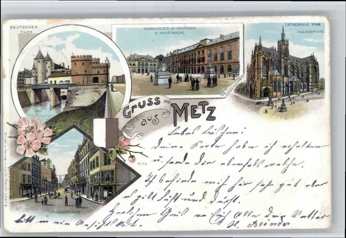Metz  57 Moselle Metz Deutsches Tor Paradeplatz Stadthau