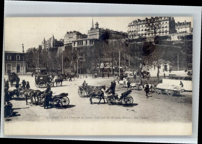 Pau 64 Pau Cour Gare Grand Hotel Kutsche