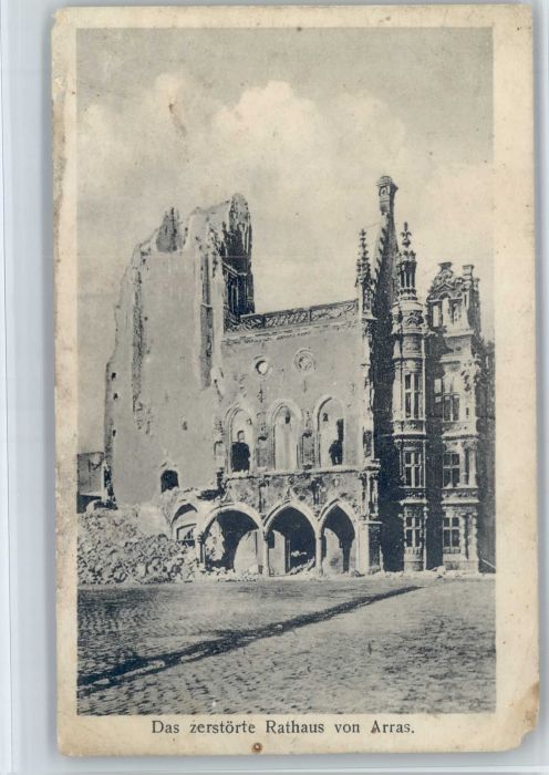 Arras Pas-de-Calais Arras Rathaus Zerstörung