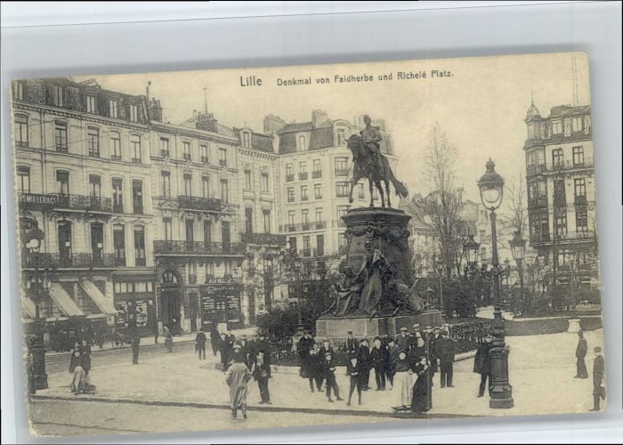 Lille Nord Lille Denkmal Faidherbe Richele Platz