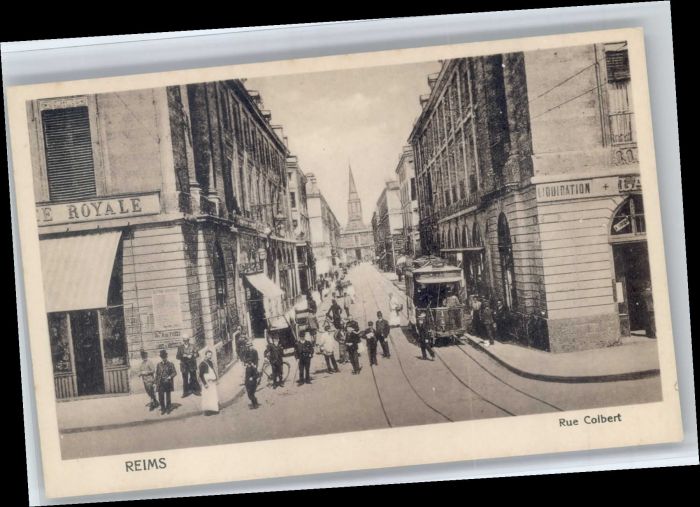 Reims Champagne Ardenne Reims Rue Colbert Strassenbahn