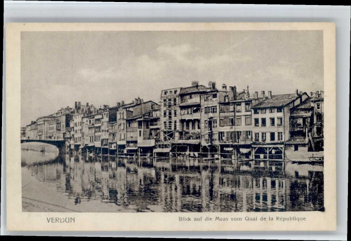 Verdun Meuse Verdun Maas Quai Republique