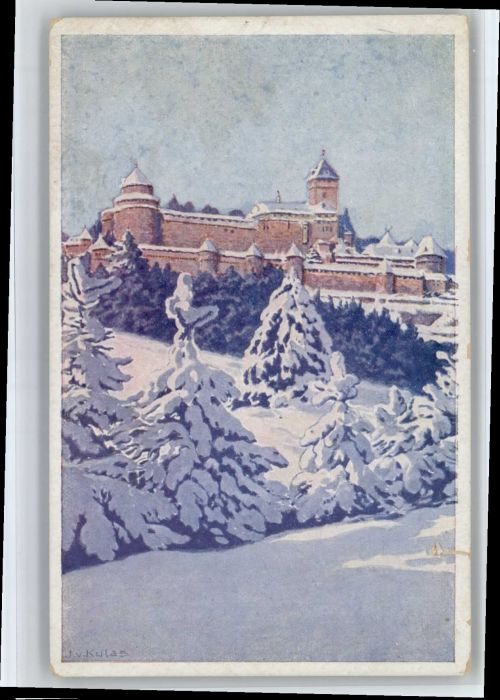 Hohkoenigsburg Haut-Koenigsbourg Hohkönigsburg Künstler J. v. Kulas *
