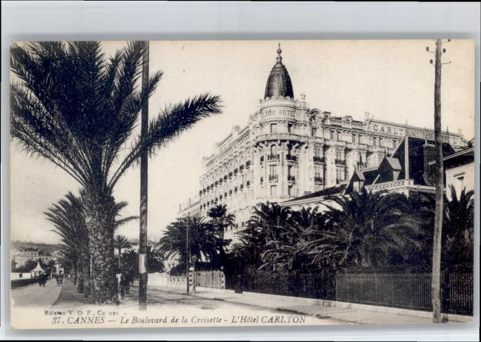 Cannes Alpes-Maritimes Cannes Boulevard Croisette Hotel Carlto