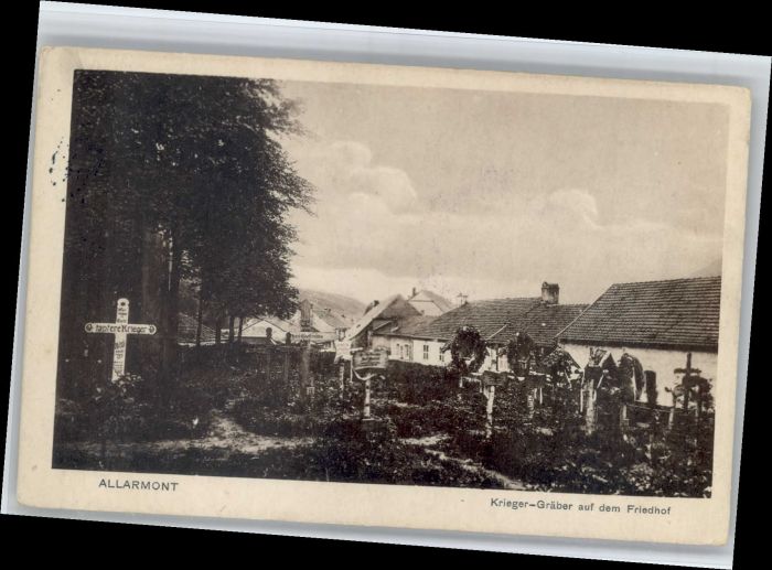 Allarmont Kriegergräber Friedhof