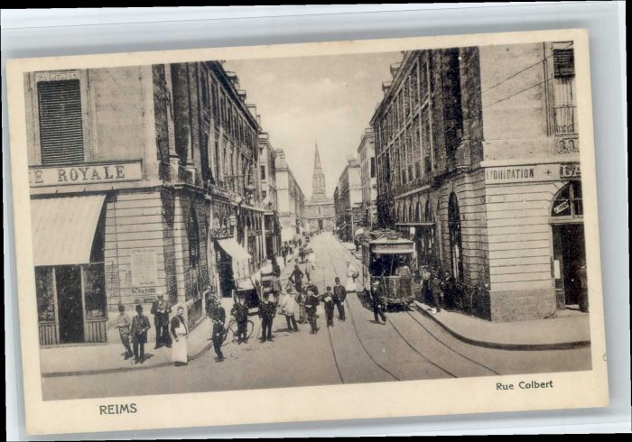 Reims Champagne Ardenne Reims Rue Colbert Strassenbahn