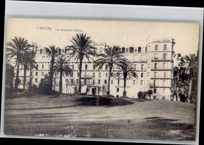 Cannes Alpes-Maritimes Cannes Grand Hotel