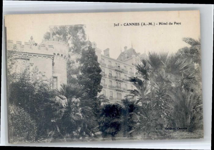 Cannes Alpes-Maritimes Cannes Hotel du Parc