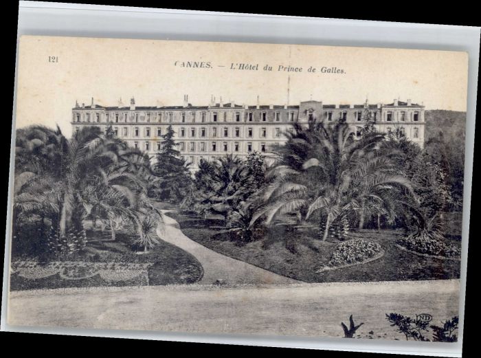 Cannes Alpes-Maritimes Cannes Hotel du Prince de Galles