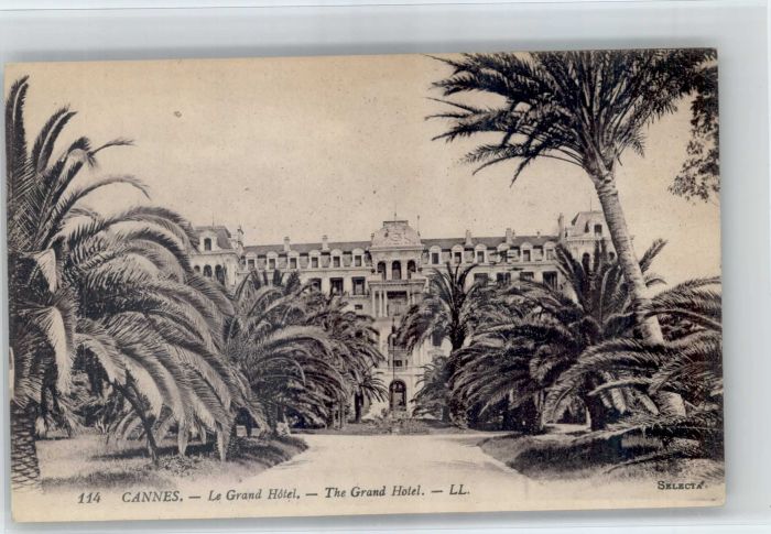 Cannes Alpes-Maritimes Cannes Grand Hotel