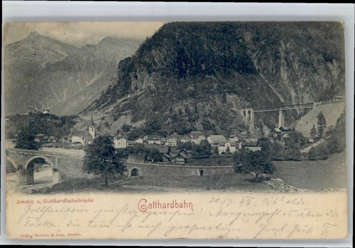 Amsteg Gotthardbahnbruecke