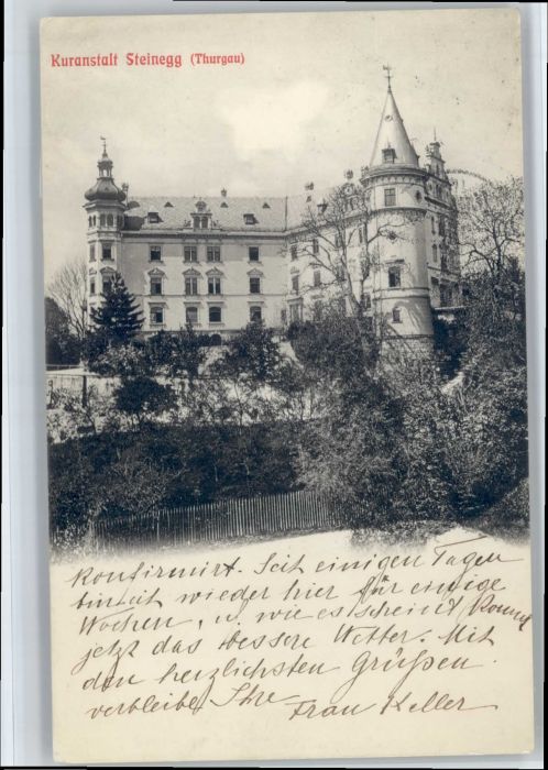 Steinegg Huettwilen TG Kuranstalt Steinegg [Stempelabschlag]