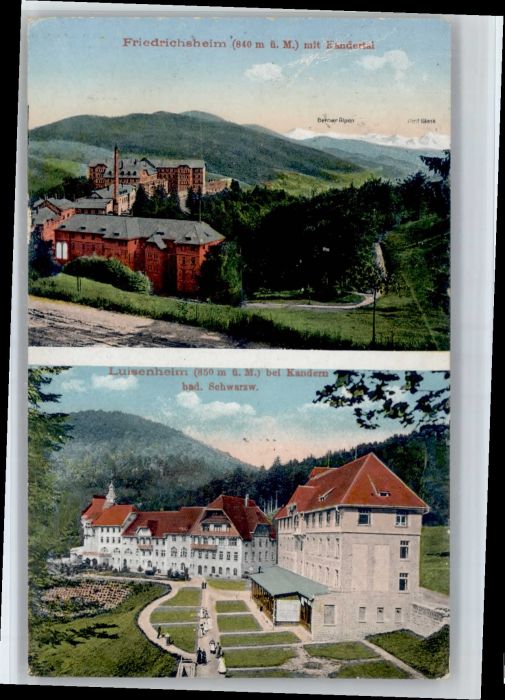 Friedrichsheim Rehaklinik Malsburg-Marzell Kandern BW Friedrichsheim Luisenheim