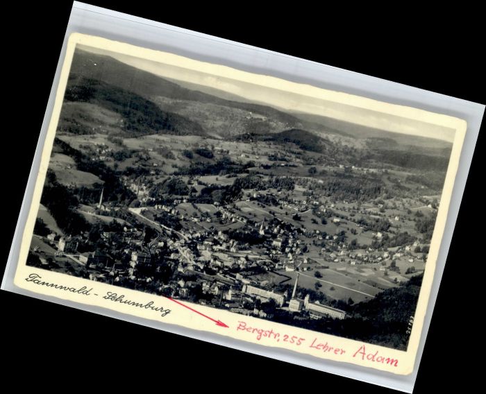 Tannwald Tschechien Tannwald Schumburg Fliegeraufnahme