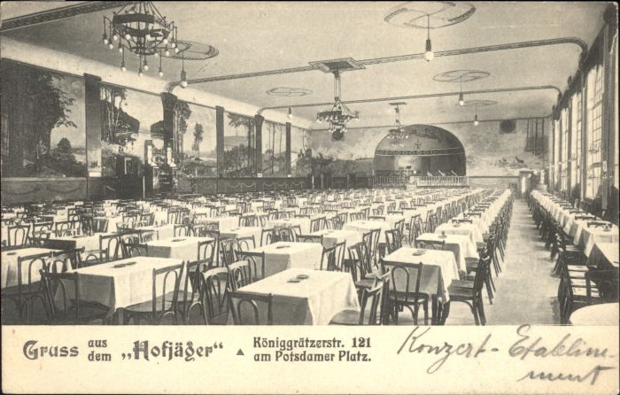 Berlin Hofjaeger Koeniggraetzerstrasse Potsdamer Platz x