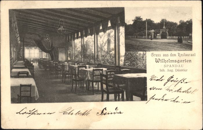 Berlin Spandau Restaurant Wilhelmsgarten