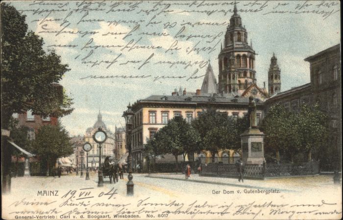 Mainz Rhein Mainz Gutenbergplatz