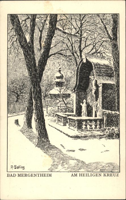 Bad Mergentheim Am Heiligen Kreuz Kuenstler A. Balling