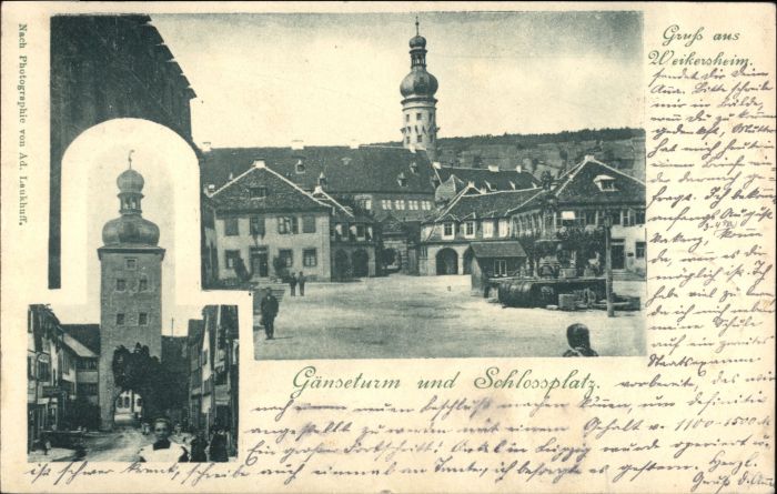 Weikersheim Gaenseturm Schlossplatz