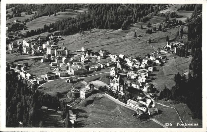 Pontresina Fliegeraufnahme