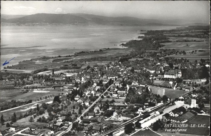 Estavayer-le-Lac Fliegeraufnahme