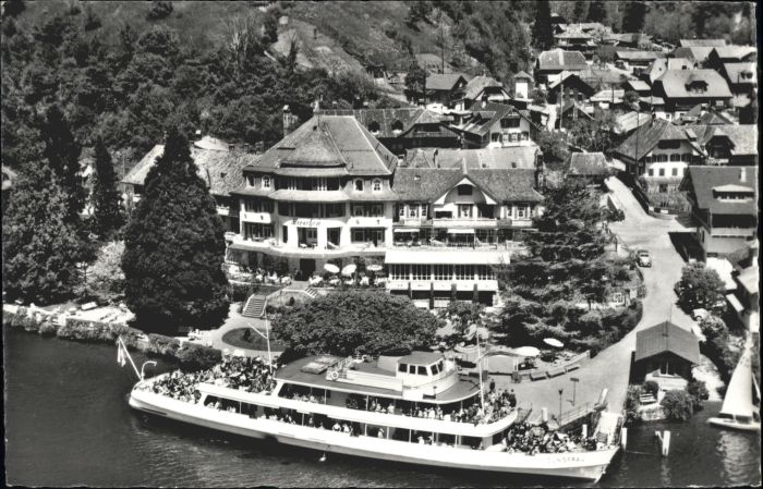 Gunten Hotel Hirschen Fliegeraufnahme
